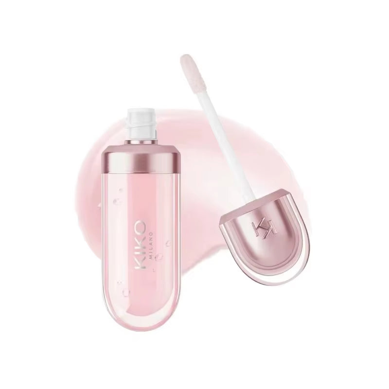 3D Liquid Lip Glaze Transparent Lip Gloss Mirror Lipstick Nourishing Glossy Full Lips Not Fading Milk Tea Bean Paste Makeup