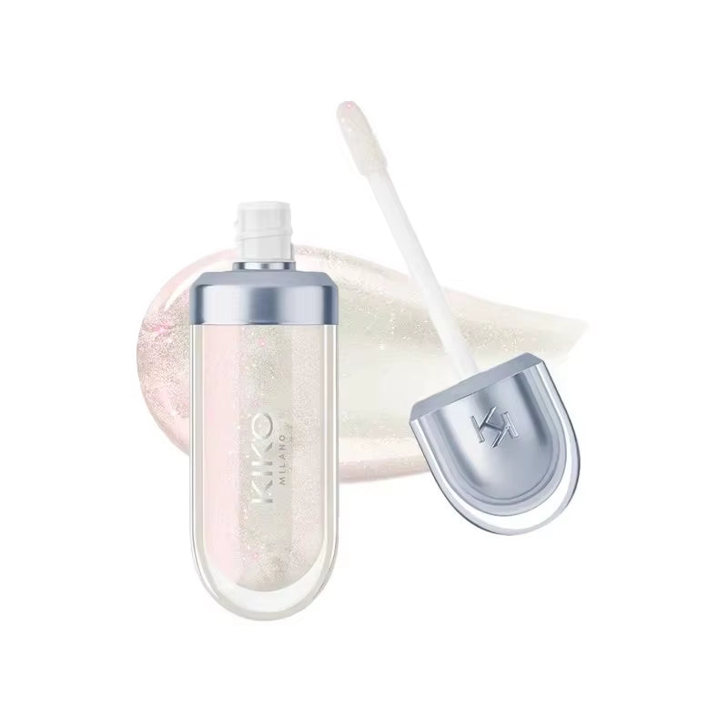 3D Liquid Lip Glaze Transparent Lip Gloss Mirror Lipstick Nourishing Glossy Full Lips Not Fading Milk Tea Bean Paste Makeup